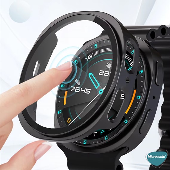 Microsonic Samsung Galaxy Watch 8 40mm Kılıf Clear Premium Slim WatchBand Şeffaf 3