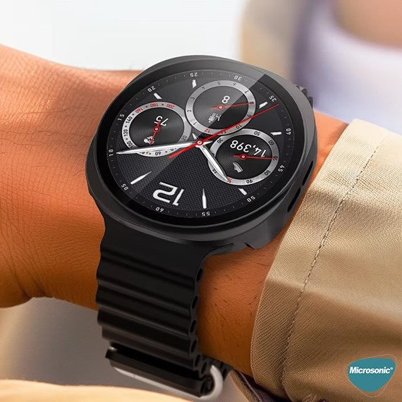 Microsonic Samsung Galaxy Watch 8 40mm Kılıf Clear Premium Slim WatchBand Şeffaf 4