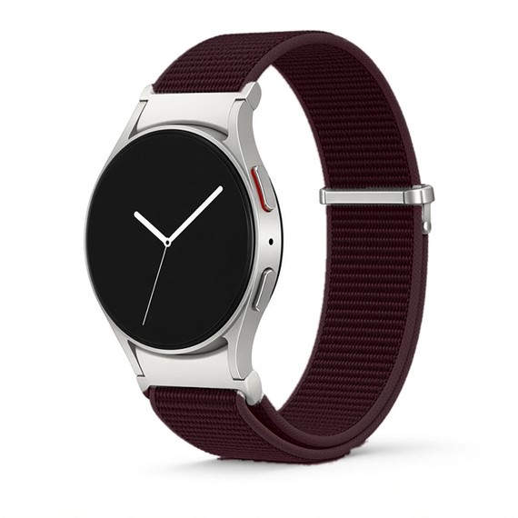 Microsonic Samsung Galaxy Watch 8 Classic 46mm Kordon FlexWeave Kumaş Mürdüm 1