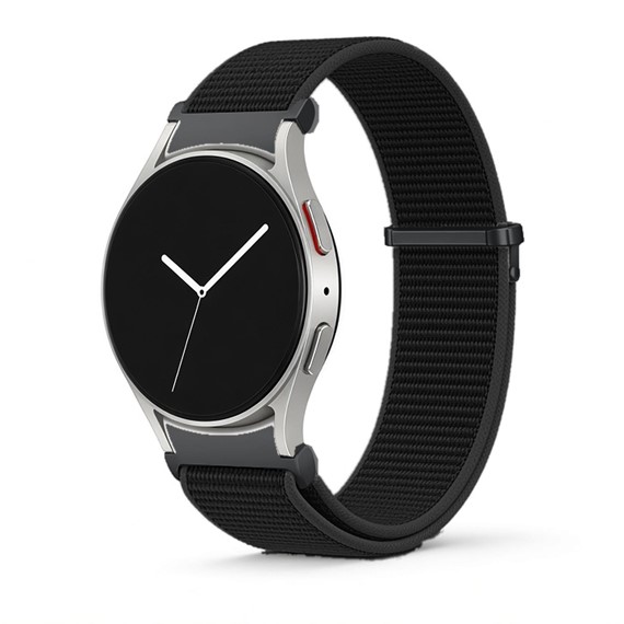 Microsonic Samsung Galaxy Watch 8 Classic 46mm Kordon FlexWeave Kumaş Siyah 1