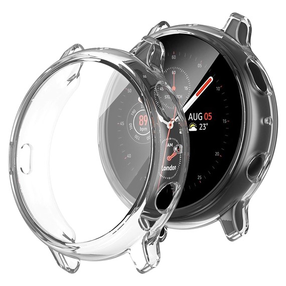 Microsonic Samsung Galaxy Watch Active 2 40mm Kılıf 360 Full Round Soft Silicone Şeffaf 1