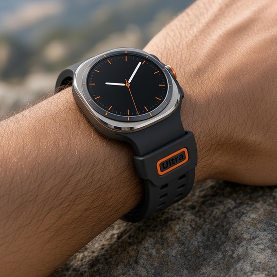 Microsonic Samsung Galaxy Watch Ultra Kordon AeroFlex Sport Turuncu 3