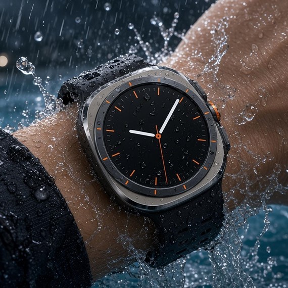 Microsonic Samsung Galaxy Watch Ultra Kordon AeroFlex Sport Yeşil 4