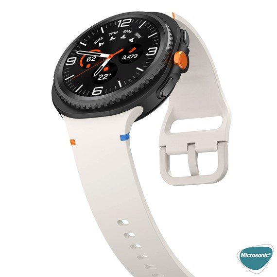 Microsonic Samsung Galaxy Watch Ultra 2025 Kordon ProMotion Sport Bej 5