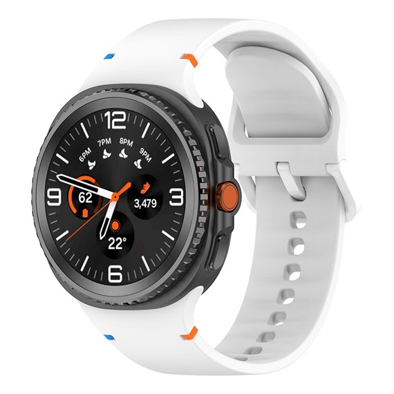 Microsonic Samsung Galaxy Watch Ultra 2025 Kordon ProMotion Sport Beyaz 1