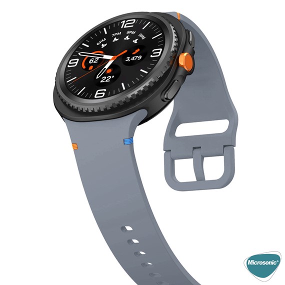 Microsonic Samsung Galaxy Watch Ultra 2025 Kordon ProMotion Sport Gri 5