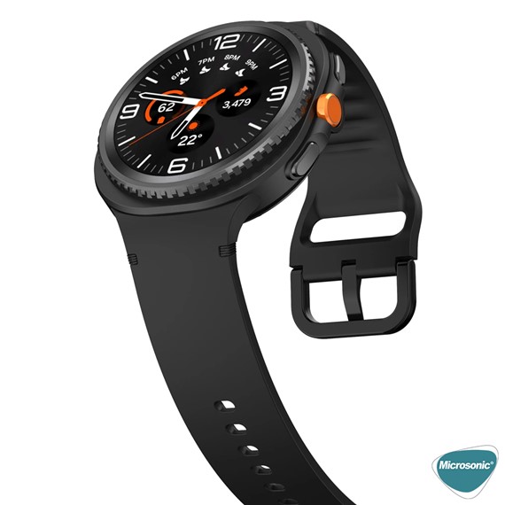 Microsonic Samsung Galaxy Watch Ultra 2025 Kordon ProMotion Sport Siyah 5
