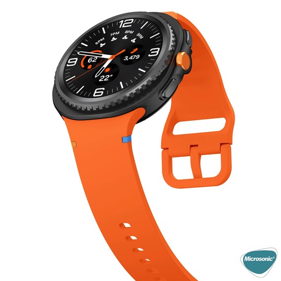 Microsonic Samsung Galaxy Watch Ultra 2025 Kordon ProMotion Sport Turuncu 5