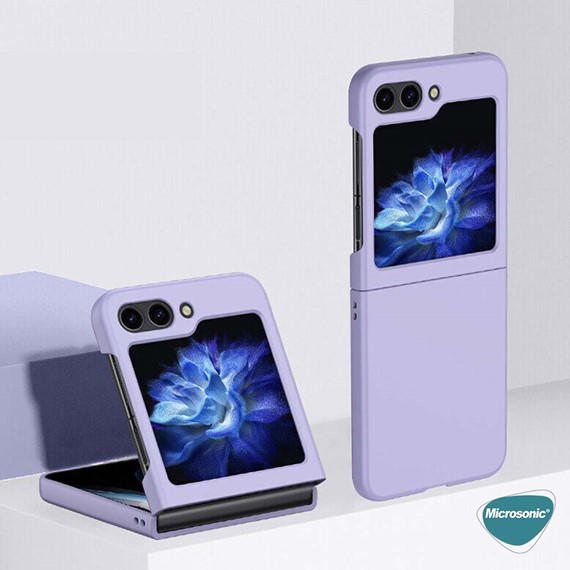 Microsonic Samsung Galaxy Z Flip 5 Kılıf Shape Hard Cover Lila 9