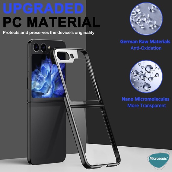 Microsonic Samsung Galaxy Z Flip 6 Kılıf Shell Platinum Lila 4