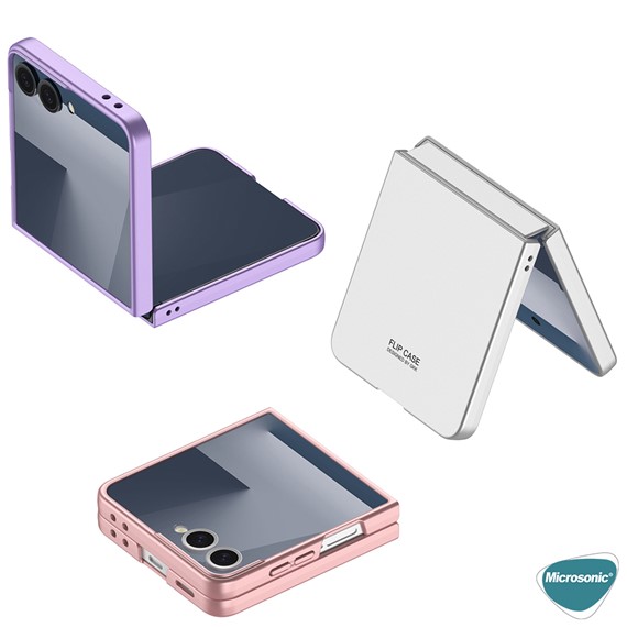 Microsonic Samsung Galaxy Z Flip 7 Kılıf Shape Hard Cover Yeşil 2