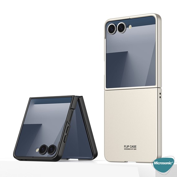 Microsonic Samsung Galaxy Z Flip 7 Kılıf Shape Hard Cover Yeşil 3
