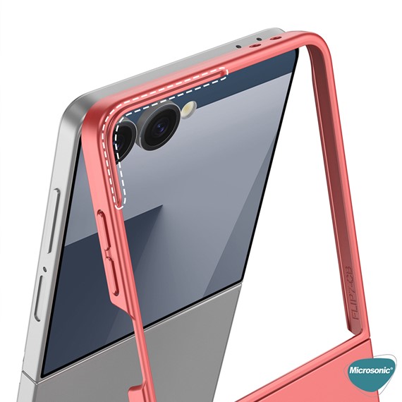 Microsonic Samsung Galaxy Z Flip 7 Kılıf Shape Hard Cover Yeşil 5