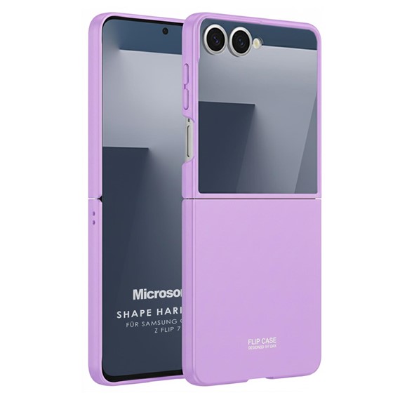 Microsonic Samsung Galaxy Z Flip 7 Kılıf Shape Hard Cover Lila 1