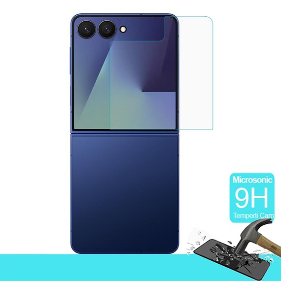 Microsonic Samsung Galaxy Z Flip 7 Tempered Glass Cam Ekran Koruyucu 2