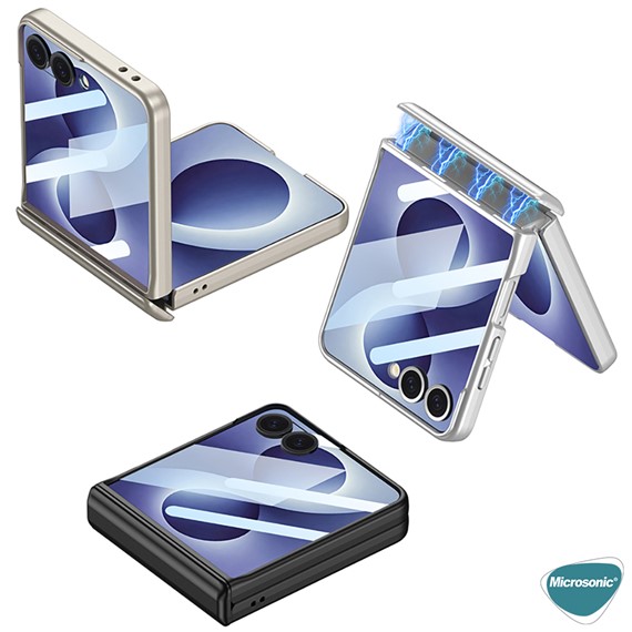 Microsonic Samsung Galaxy Z Flip 8 Kılıf Magneto Elite Bordo 2