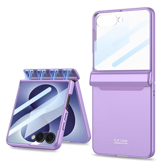 Microsonic Samsung Galaxy Z Flip 8 Kılıf Magneto Elite Lila 1