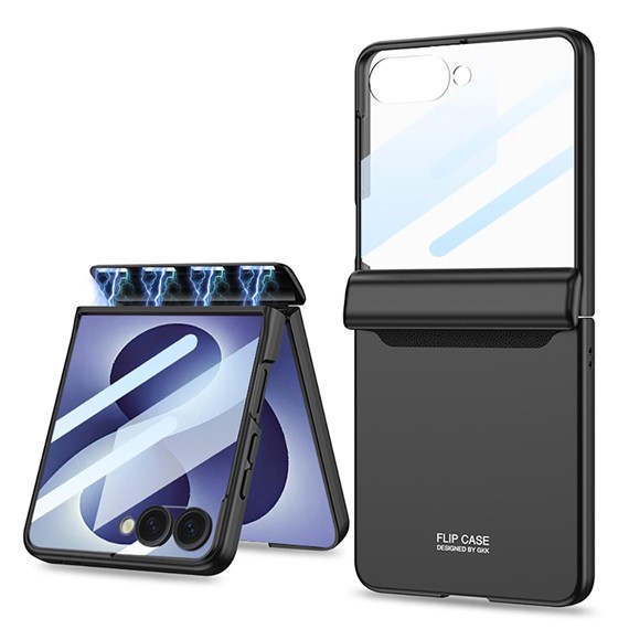 Microsonic Samsung Galaxy Z Flip 8 Kılıf Magneto Elite Siyah 1