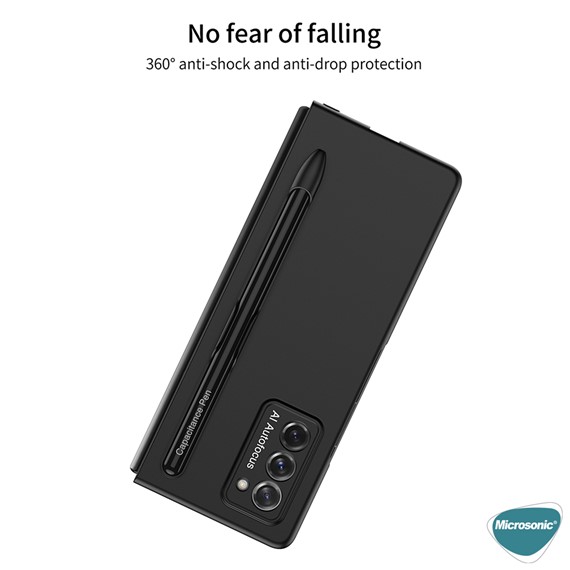 Microsonic Samsung Galaxy Z Fold 2 Kılıf S-Pen Fold Edition Siyah 3