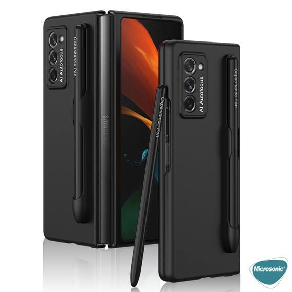 Microsonic Samsung Galaxy Z Fold 2 Kılıf S-Pen Fold Edition Siyah 5