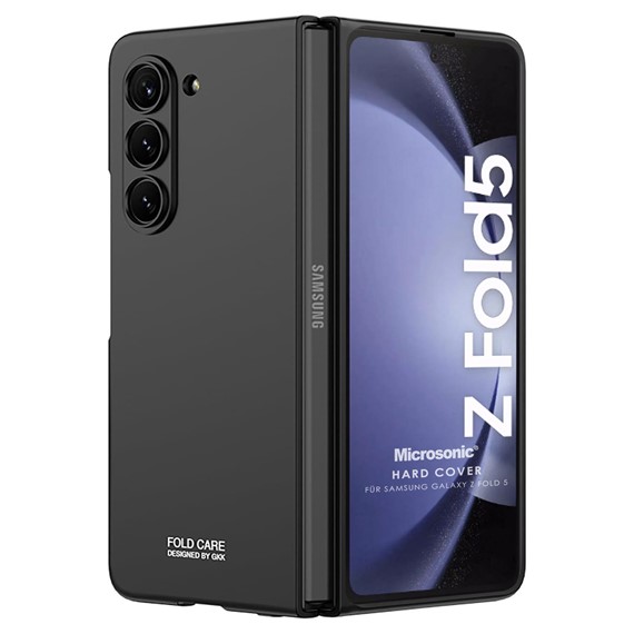 Microsonic Samsung Galaxy Z Fold 5 Kılıf Shape Hard Cover Siyah 1