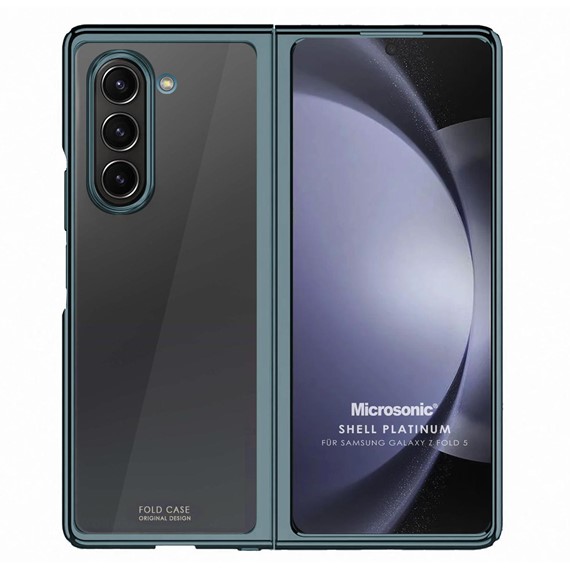Microsonic Samsung Galaxy Z Fold 5 Kılıf Shell Platinum Yeşil 1