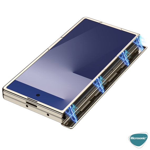 Microsonic Samsung Galaxy Z Fold 7 Kılıf Clarity Stand Lacivert 6