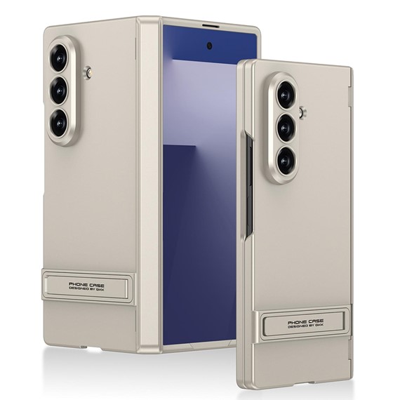 Microsonic Samsung Galaxy Z Fold 7 Kılıf Fusion Stand Bej 1
