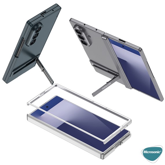 Microsonic Samsung Galaxy Z Fold 7 Kılıf Fusion Stand Yeşil 3