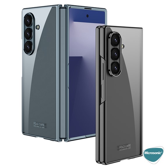 Microsonic Samsung Galaxy Z Fold 7 Kılıf Shell Platinum Şeffaf 3
