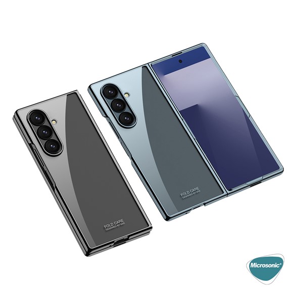 Microsonic Samsung Galaxy Z Fold 7 Kılıf Shell Platinum Şeffaf 5