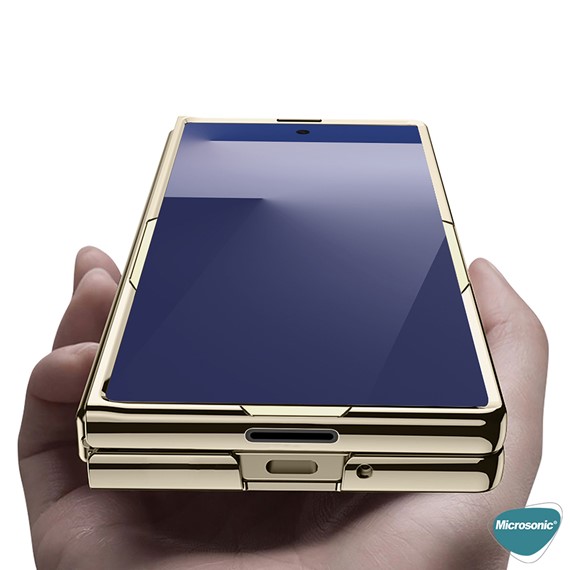 Microsonic Samsung Galaxy Z Fold 7 Kılıf Shell Platinum Şeffaf 8