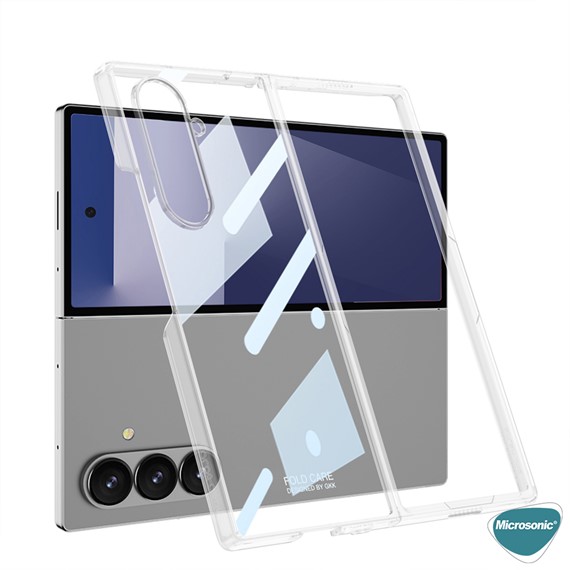 Microsonic Samsung Galaxy Z Fold 7 Kılıf Shell Platinum Şeffaf 2