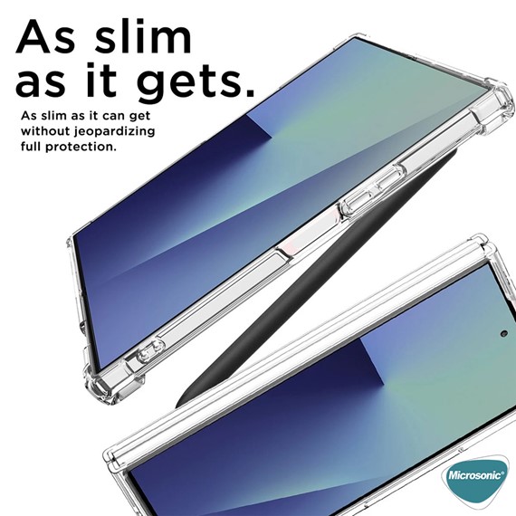 Microsonic Samsung Galaxy Z Fold 7 Kılıf Shock Absorbing Şeffaf 6