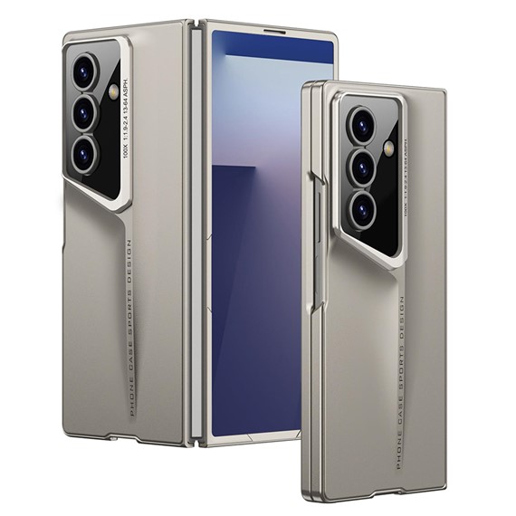 Microsonic Samsung Galaxy Z Fold 7 Kılıf Sports Armor Bej 1