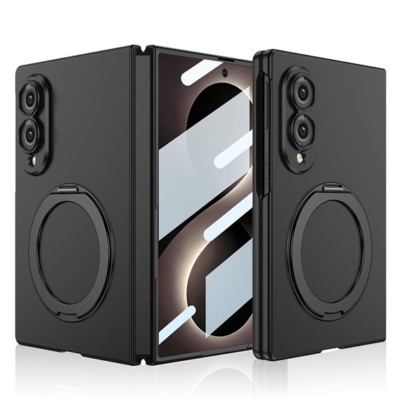 Microsonic Samsung Galaxy Z Fold 8 Kılıf Ring Stand Siyah 1
