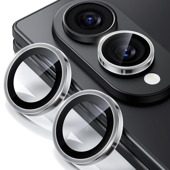 Microsonic Samsung Galaxy Z Fold 8 Tekli Kamera Lens Koruma Camı Gümüş 2