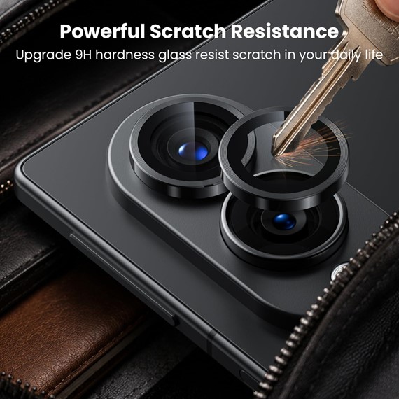 Microsonic Samsung Galaxy Z Fold 8 Tekli Kamera Lens Koruma Camı Gümüş 4