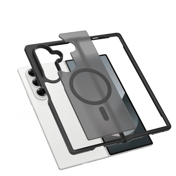 Microsonic Samsung Galaxy Z Fold 8 Ultra Kılıf Matte FrostMag Siyah 4
