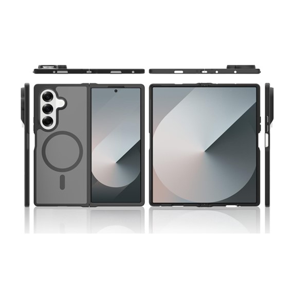 Microsonic Samsung Galaxy Z Fold 8 Ultra Kılıf Matte FrostMag Siyah 5