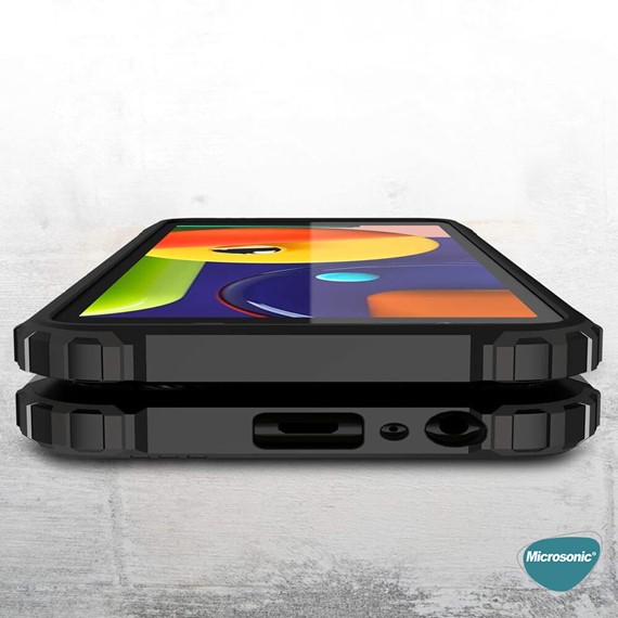 Microsonic Samsung Galaxy A01 Core Kılıf Rugged Armor Mavi 5