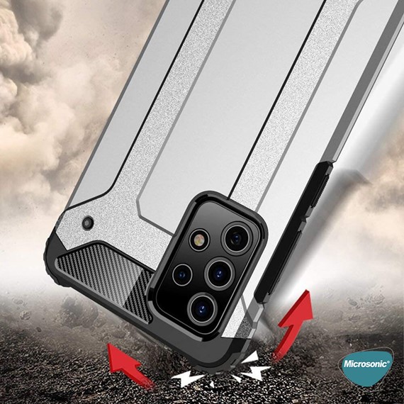 Microsonic Samsung Galaxy A52s Kılıf Rugged Armor Kırmızı 6