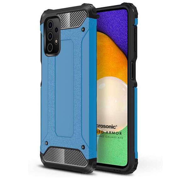 Microsonic Samsung Galaxy A72 Kılıf Rugged Armor Mavi 1