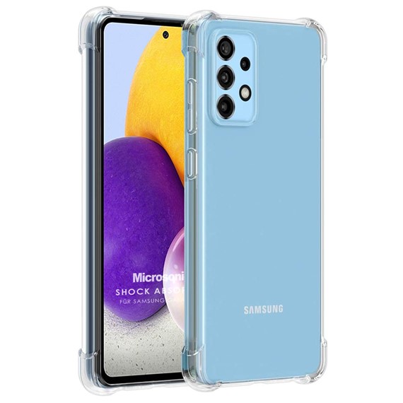 Microsonic Samsung Galaxy A72 Kılıf Shock Absorbing Şeffaf 1