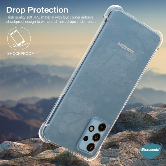 Microsonic Samsung Galaxy A72 Kılıf Shock Absorbing Şeffaf 7