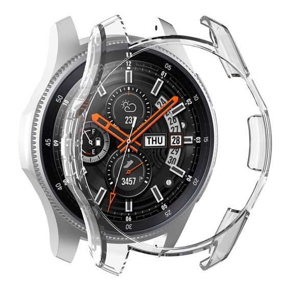 Microsonic Samsung Galaxy Watch 46mm Kılıf 360 Full Round Soft Silicone Şeffaf 1