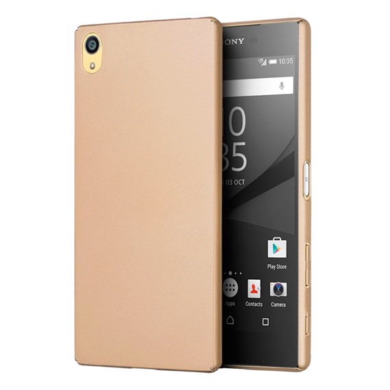 Microsonic Sony Xperia Z5 Dual Kılıf Slim Rubber Gold 1