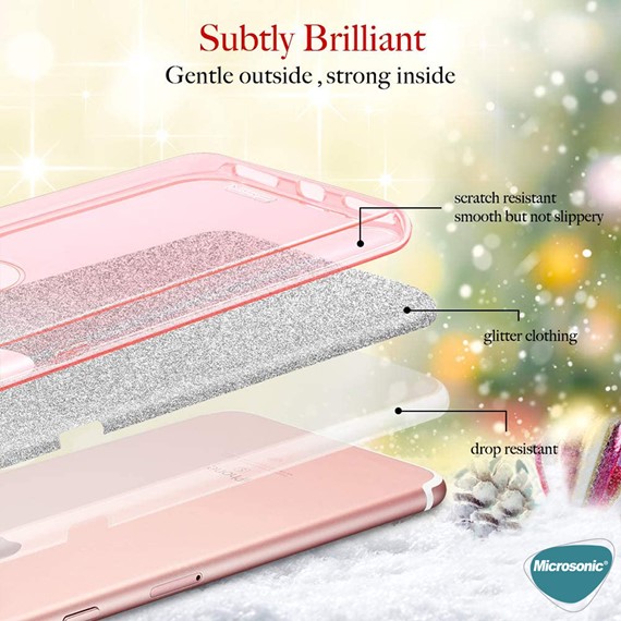Microsonic Samsung Galaxy Note 10 Plus Kılıf Sparkle Shiny Rose Gold 3