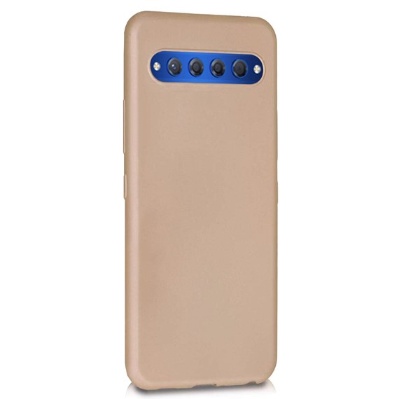 Microsonic Matte Silicone TCL 10 Plus Kılıf Gold 2