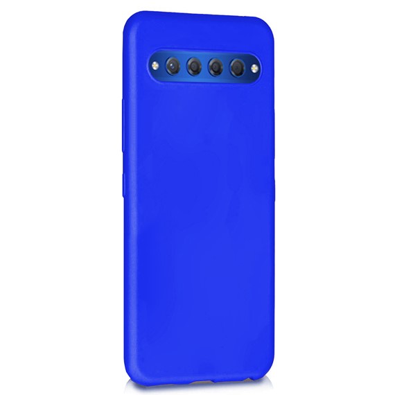 Microsonic Matte Silicone TCL 10 Plus Kılıf Mavi 2